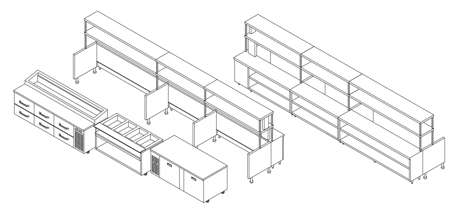 Modular Chef Service Counter V2